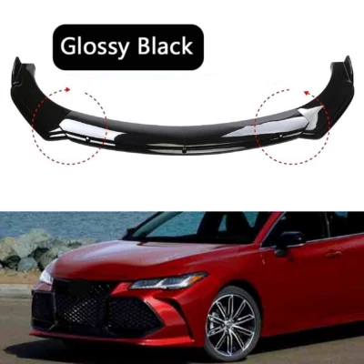 For Toyota Avalon Front Bumper Lip Spoiler Splitter Diffuser Body Glossy Black Foto 1 de 4