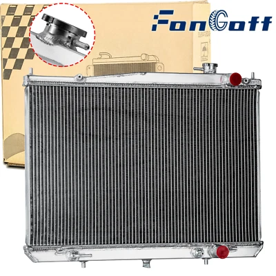 2 Row Aluminum Radiator fit 98-04 Nissan Frontier,2000-04 Xterra XE SE 2.4/3.3L - Image 1 of 4