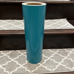 Real Teal Vinyl -15" width roll -Sign Decal Sheet -Gloss -BY THE FOOT - Picture 1 of 3