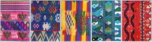 LOTE/5 POSTALES VINTAGE UNICEF TEJIDAS A MANO HUIPIL GUATEMALA 4x6" - Imagen 1 de 7
