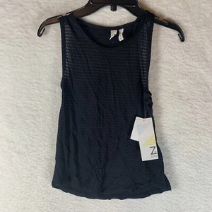 Zella Girls Black Racer Back Tank Top Athletic Sleeveless Youth XS 5-6 NWT 5783 - Picture 1 of 8