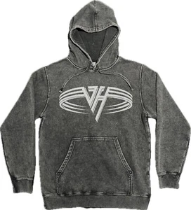 Van Halen Vintage Wash Hoodie on Premium Mineral Wash Hooded Sweatshirt - Picture 1 of 2