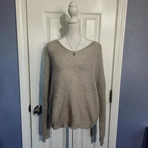 Balenciaga Women M Gray Knit Pullover Old Money Preppy Lightweight Spring Summer - Picture 1 of 8