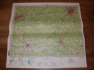 Authentic Soviet USSR Military Topographic Map Atlanta Birmingham Georgia USA - Picture 1 of 4