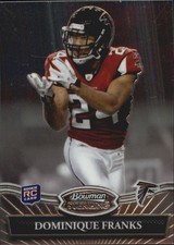 2010 Bowman Sterling #46 Dominique Franks Rookie Football Card 
