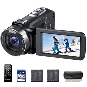 ✅4K 30FPS Videokamera 42MP Camcorder 18X Digitalzoom Vlogging Camera Vlog Kamera - Bild 1 von 9
