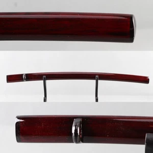 30'' Dark Red SAYA Katana Lacquered Wood Sheath Scabbard for Japanese Sword - Picture 1 of 9