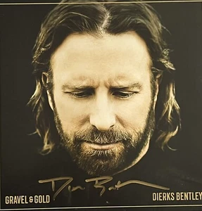 DIERKS BENTLEY-GRAVEL & GOLD SIGNED VINYL -PROOF PROVIDED - Picture 1 of 1