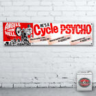 Cycle Psycho Banner – Resistente Per Officina, Garage, Man Grotta Moto