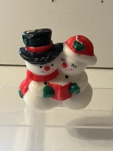 Velas de Navidad vintage - FROSTY el muñeco de nieve y la señora muñeco de nieve - Imagen 1 de 6