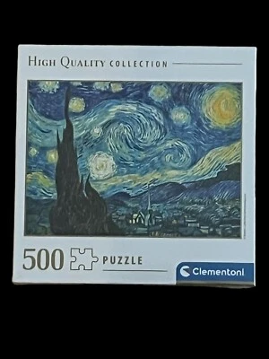 Clementoni Starry Night 500 Piece Vincent Van Gogh Jigsaw Puzzle New - Image 1 of 2
