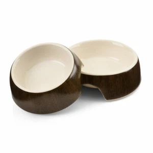 Futternapf aus Keramik Napf Wassernapf Fressnapf in Braun 10 cm Hund Katze - Bild 1 von 5