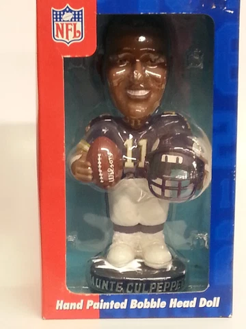 NFL Minnesota Vikings Hand Painted Bobble Head Doll, NEW (Daunte Culpepper) Cover