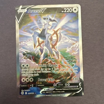 Pokémon TCG Arceus v Alternate Art Holo Ultra Rare Card 166/172 Brilliant Stars - Image 1 of 2