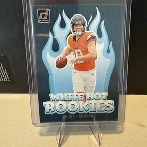 2024 Panini Donruss - White Hot Rookies #WH9 Bo Nix (RC) - Picture 1 of 3