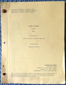 2014 Point of Honor Original Production Draft Screenplay Script - Picture 1 of 7