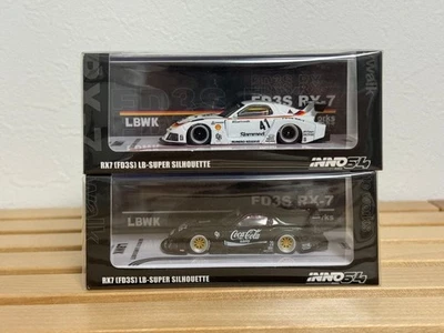 Set 2 auto INNO64 1/64 RX7 LB-SUPER SILHOUETTE - Immagine 1 di 4