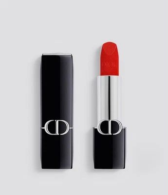 DIOR Rouge Dior Lipstick 999 Velvet 3.5g Full Size NEW Magnetic Case REFILLABLE - Image 1 of 4