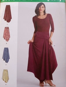 Asymmetrischer Rock Schnittmuster S9016 Romantisches Rockmuster - Bild 1 von 2