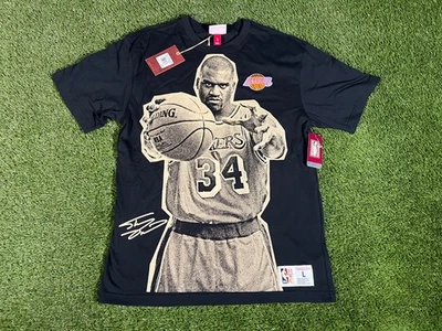 NWT Los Angeles Lakers Shaq O'Neal "Nickname" Retro NBA Double Sided T-shirt - Image 1 of 4