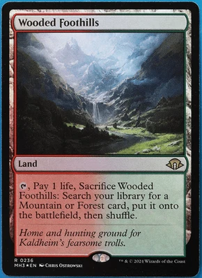 Wooded Foothills FOIL Modern Horizons 3 NM Land Rare CARD (507405) ABUGames - Image 1 of 2
