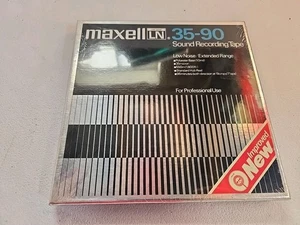 Cinta de grabación carrete a carrete Maxell UD 35-90 7 pulgadas 1800 pies 96 minutos - Imagen 1 de 3