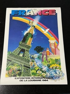Vintage 1984 Worlds Fair Poster - French Exposition - 19 X 26 - Picture 1 of 5