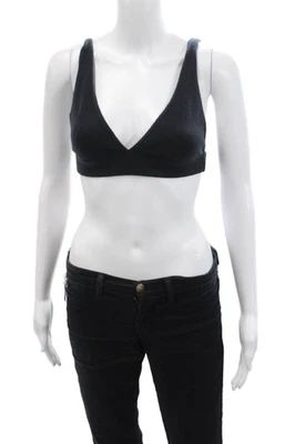 LISA YANG Womens Capucine Cashmere Bralette - Ink Size One Size - Image 1 of 4