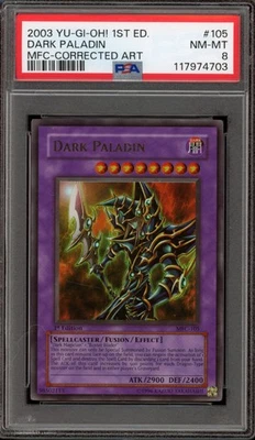 Yu-Gi-Oh! Dark Paladin Magician's Force 1st Edition Corrected Art MFC-105 PSA 8 - Image 1 of 2