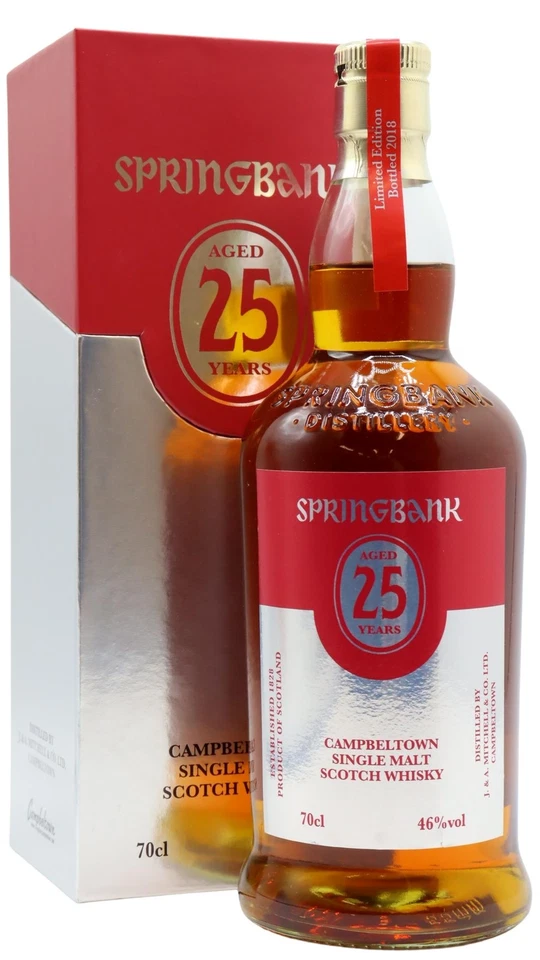 Springbank - 2018 Edition Campbeltown Single Malt Scotch 25 year old Whisky 70cl - Imagen 1 de 1