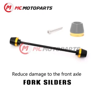 Protectores deslizantes de horquilla delantera dorados para Yamaha YZF R1S 15 16 17 18 - Imagen 1 de 3