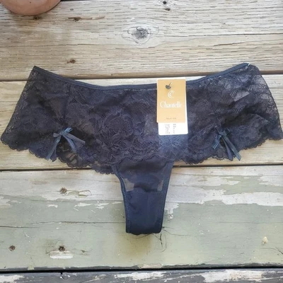 Chantelle 2804 Mujer Grande Chantilly Boyshort Negro Transparente Encaje Panty Foto 1 de 4