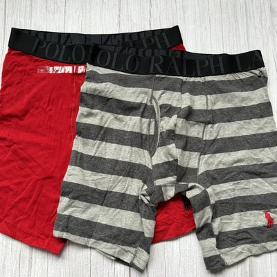 New Men's POLO RALPH LAUREN Set Of 2 Stretch Cotton Blend Boxer Briefs Size S - Image 1 of 2