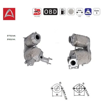 Ruß-Partikelfilter DPF Tucson i30 i40 Ceed Optima Proceed Sportage Xceed 1.6CRDi - Bild 1 von 3