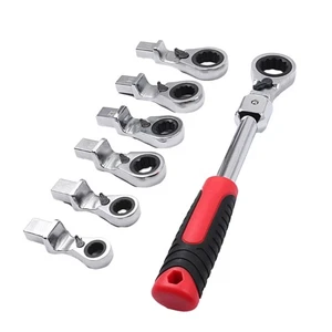 Ratcheting Combination Wrench Set 8-19mm Flexs Head Ratcheting Wrench Hand Tool - Bild 1 von 8