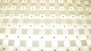 Gold Grün Rot Karo Druck Polsterstoff 1 Yard R108 - Bild 1 von 1