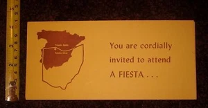 YOU ARE INVITED TO A FIESTA TOLEDO OHIO SPAIN 1973 - Picture 1 of 2