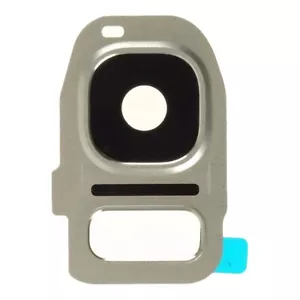 Camera Lens for Samsung Galaxy S7 S7 Edge Silver Titanium Glass Cover Photo - Picture 1 of 2
