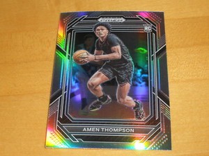 Amen Thompson 2023 Panini Prizm Draft 4 Silver Prizm SP RC