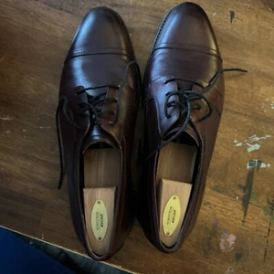 Cole Haan Grand.OS Mens Brown Leather Lace Up Cap Toe Dress Shoes Size 11.5M - Picture 1 of 6