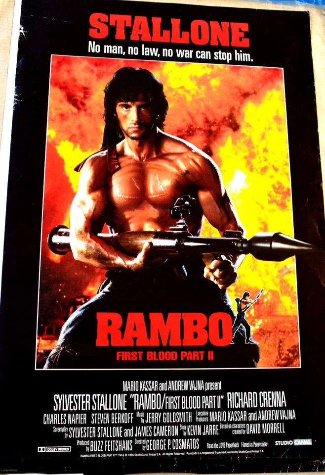 Rambo 2 Sylvester Stallone Filmplakat, Poster, A1 60 x 84 cm - Bild 1 von 1
