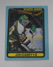 O-pee-Chee Hockey Box Bottom Panel Card B -1990-91 Jon Casey