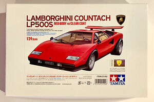 TAMIYA 25192 1/24 Scale Kit LAMBORGHINI COUNTACH LP500S Red Body w/Clear Coat