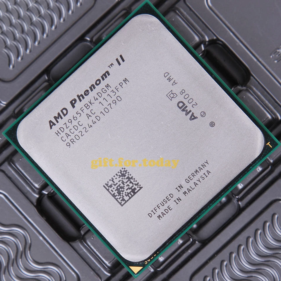 Original AMD Phenom II X4 965 3.4 GHz Quad-Core (HDZ965FBK4DGM) Processor CPU - Image 1 of 1