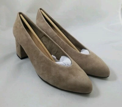 Bella Vita Womens Jensen Pointed Toe Classic Pumps Heels 9ww Beige [K120m] - Image 1 of 4