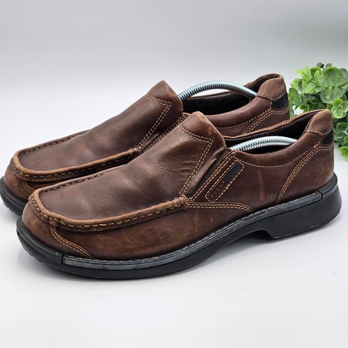 Mocassini ECCO in pelle comodi casual scarpe da passeggio uomo 44 US 10 10 5