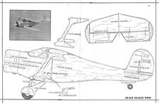 Stager Wing Beech Craft .049 Profile PLAN. 20" wing with a Clark Y airfoil