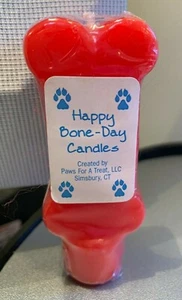 NEW Dog Birthday Pet Pooch Party *RED* Candle Party Favor, Top of Cake Pupcake  - Picture 1 of 5
