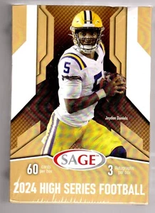 2024 Sage Football HIGH Series  Sealed Blaster Box-3 AUTOS PER BOX- - Picture 1 of 5