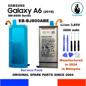 NEW GENUINE BATTERY SAMSUNG GALAXY A6 (2018) SM-A600 SERIES EB-BJ800ABE 3000mAh - Photo 1/10